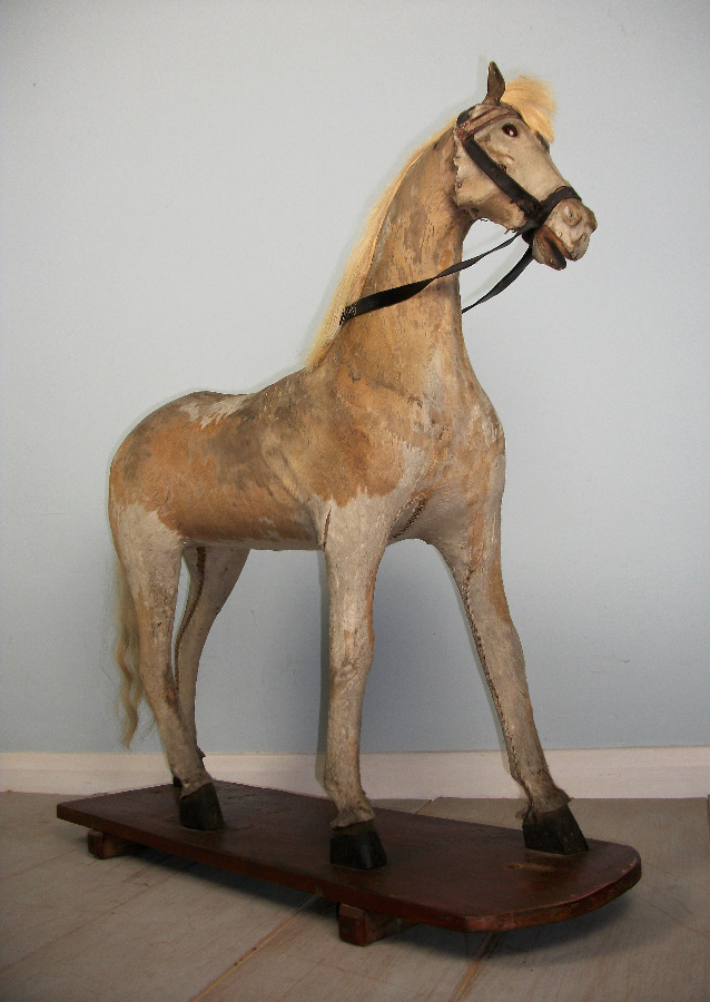 Victorian Pony Skin Rocking Horse